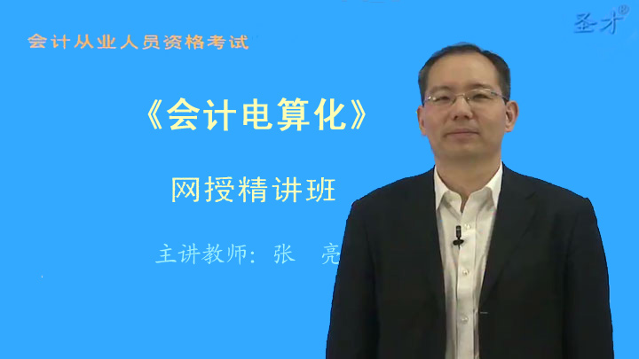 广西壮族自治区会计从业资格考试《会计电算化》网授精讲班【教材精讲+真题串讲】
